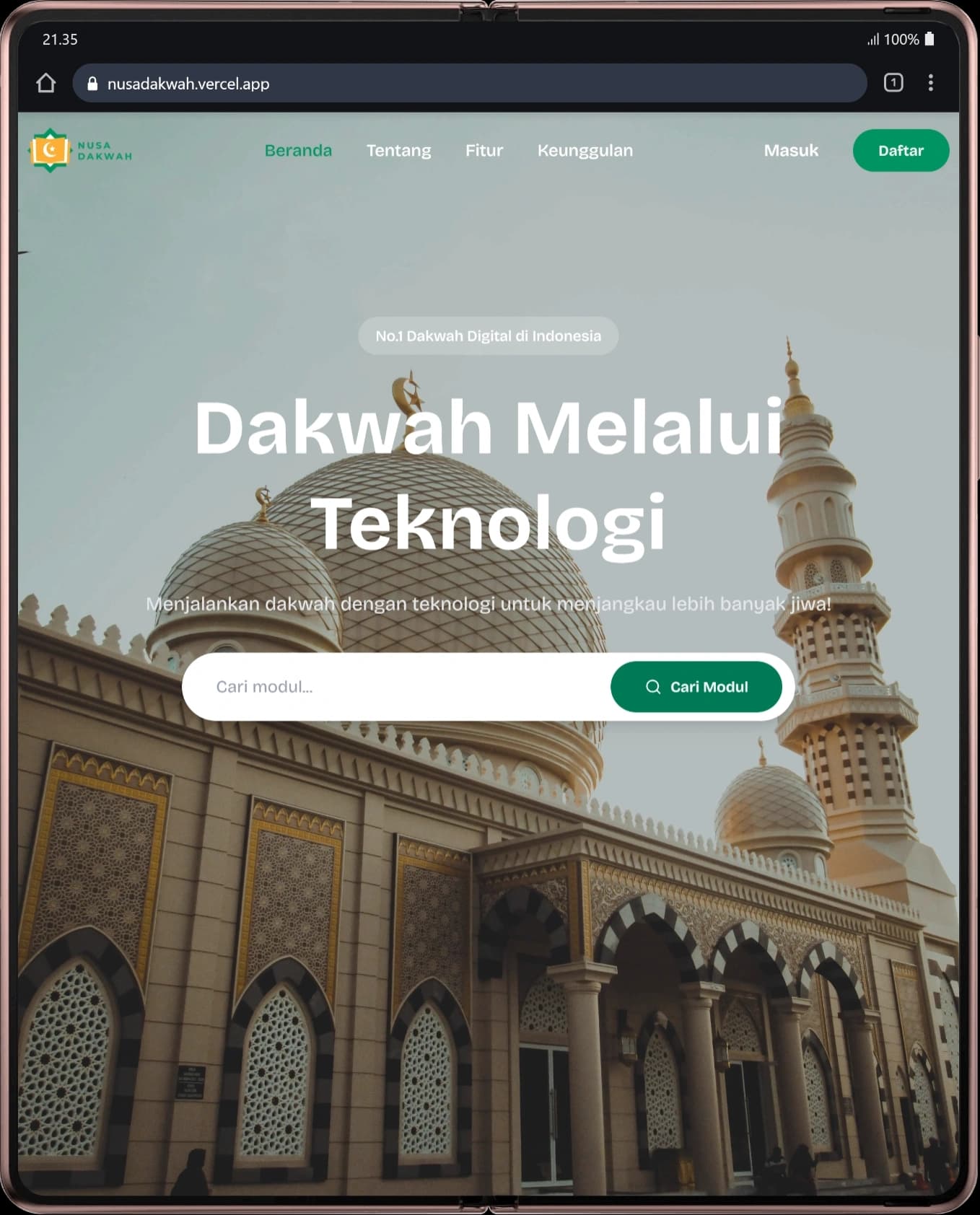 Nusa Dakwah digital content platform